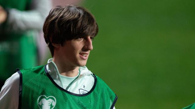 Bryan Gil, con la selección de España