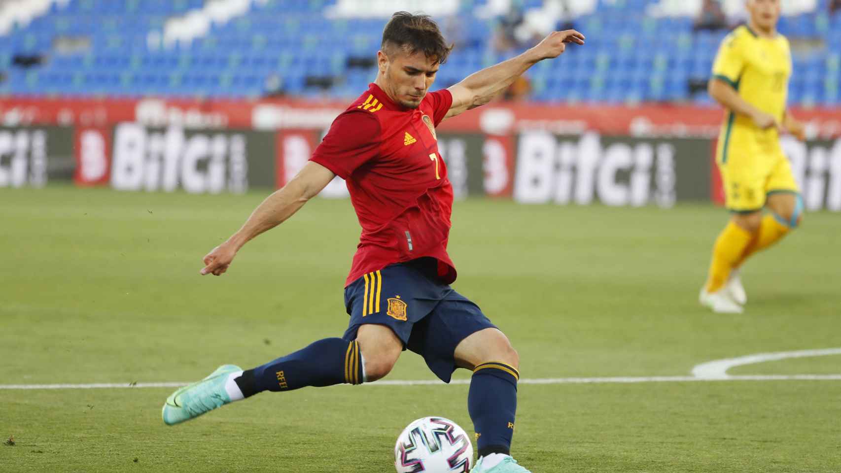 Brahim Díaz, en un partido de la selección española