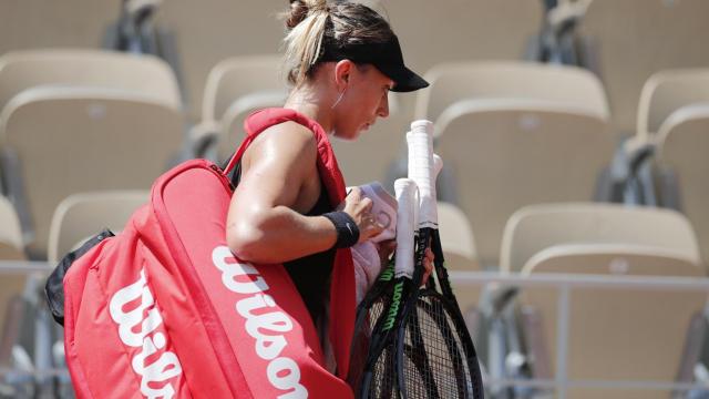 Badosa, tras caer derrotada ante Zidansek en Roland Garros.