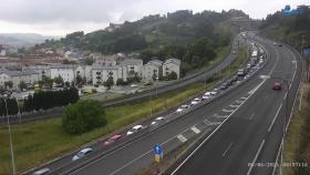 Retenciones esta mañana en la entrada a A Coruña por la AP-9