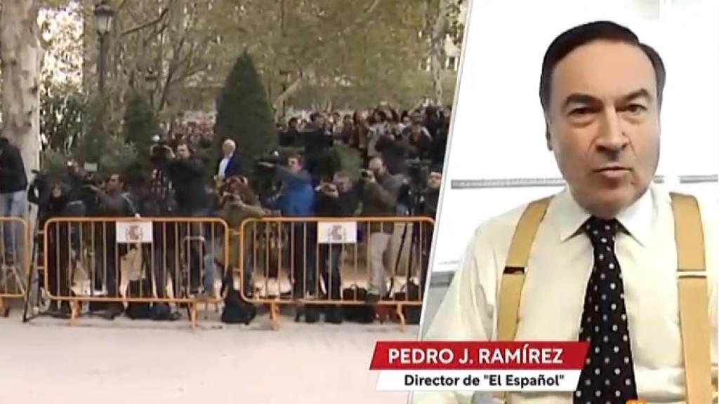 El director de EL ESPAÑOL, Pedro J. Ramírez, este miércoles en 'Las cosas claras' de TVE.