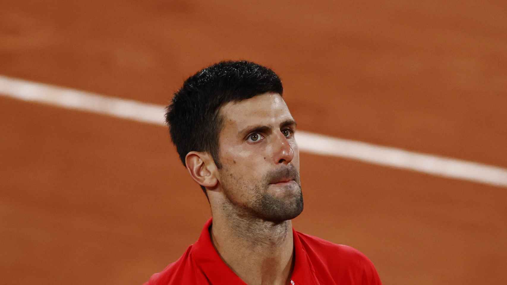 Djokovic, durante su encuentro ante Berrettini.
