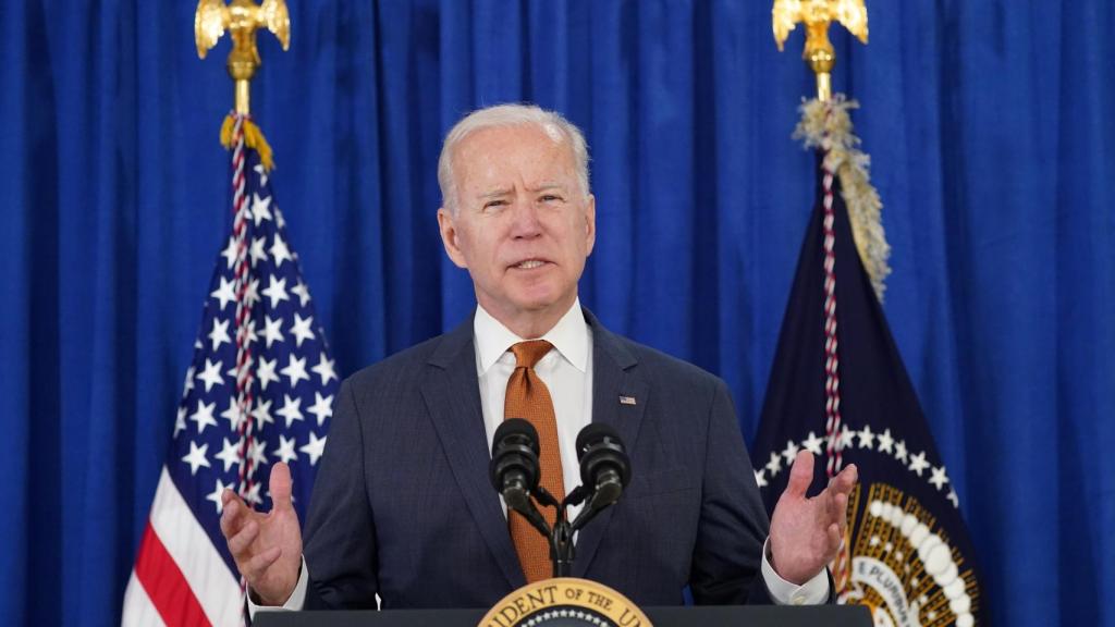 El presidente de Estados Unidos, Joe Biden, en una comparecencia.