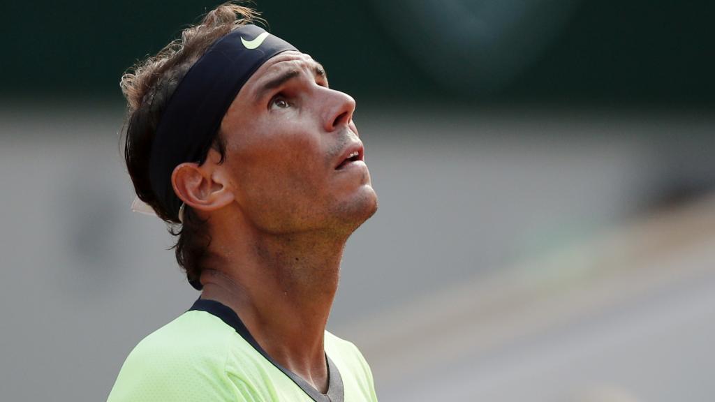 Nadal, durante el partido ante Schwartzman