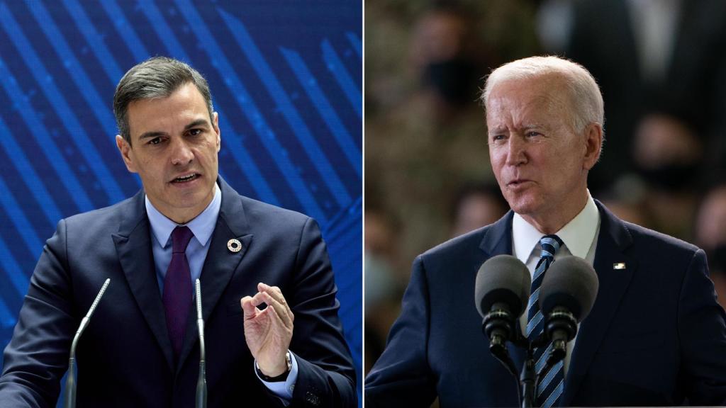 Pedro Sánchez y Joe Biden, presidentes de España y Estados Unidos, respectivamente.