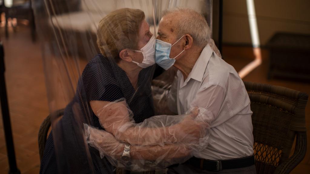 Una de las fotografías de Emilio Morenatti que le han valido el Pulitzer.