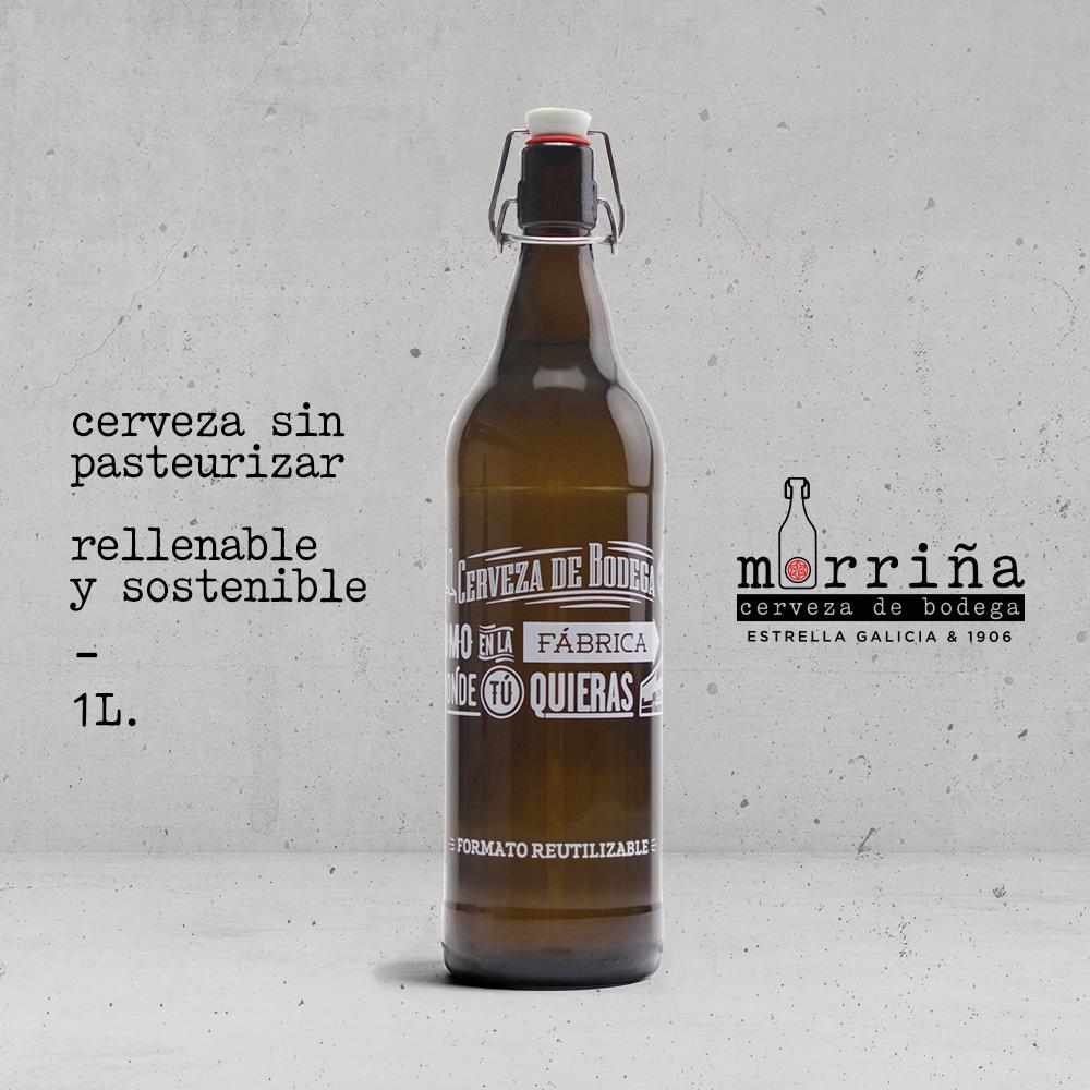 La cerveza embotellada de Morriña (Cedida).