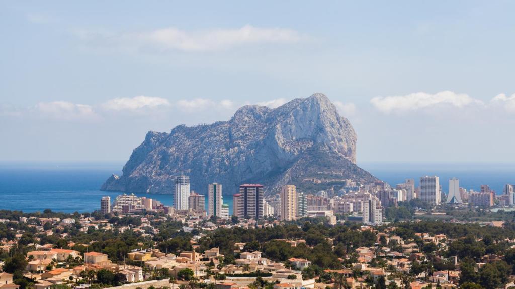 El peñón de Ifach visto desde Calpe