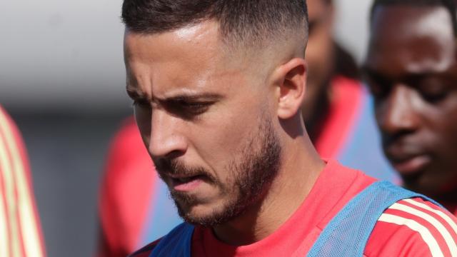 Eden Hazard, con la selección de Bélgica