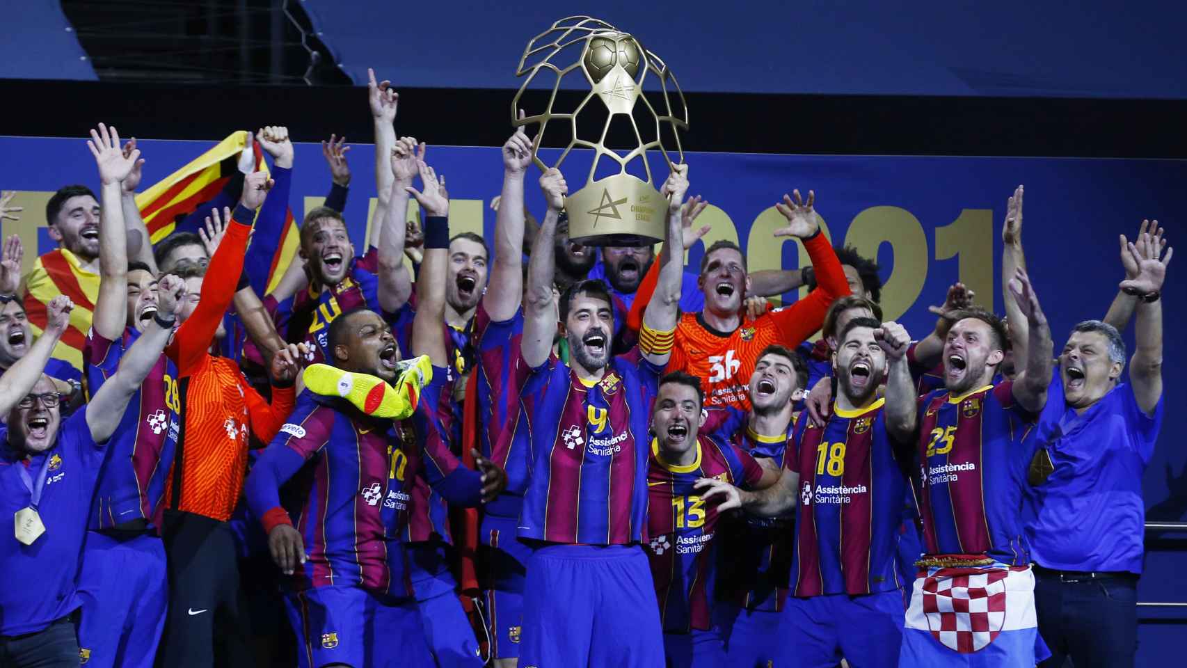 El Barça celebra su título de la Liga de Campeones 2021