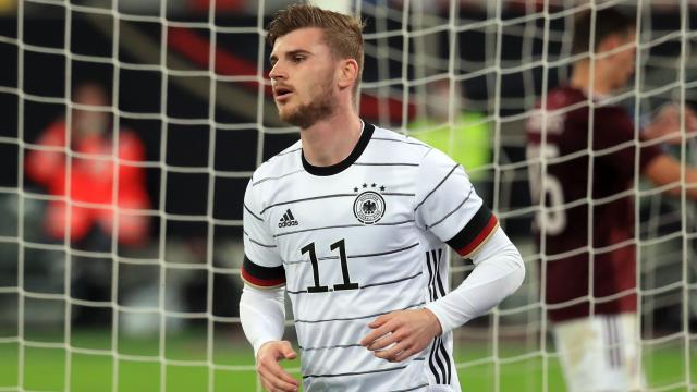 Timo Werner, en un partido de la selección de Alemania