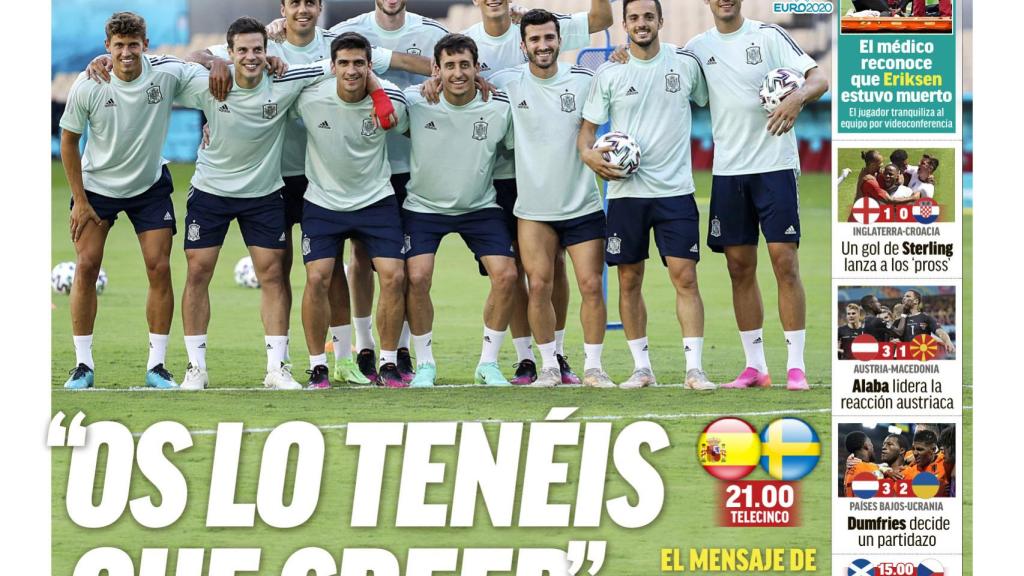 La portada del diario MARCA (14/06/2021)