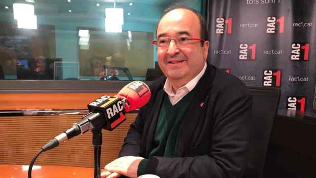 El ministro de Política Territorial y Función Pública, Miquel Iceta, durante una entrevista en RAC1.