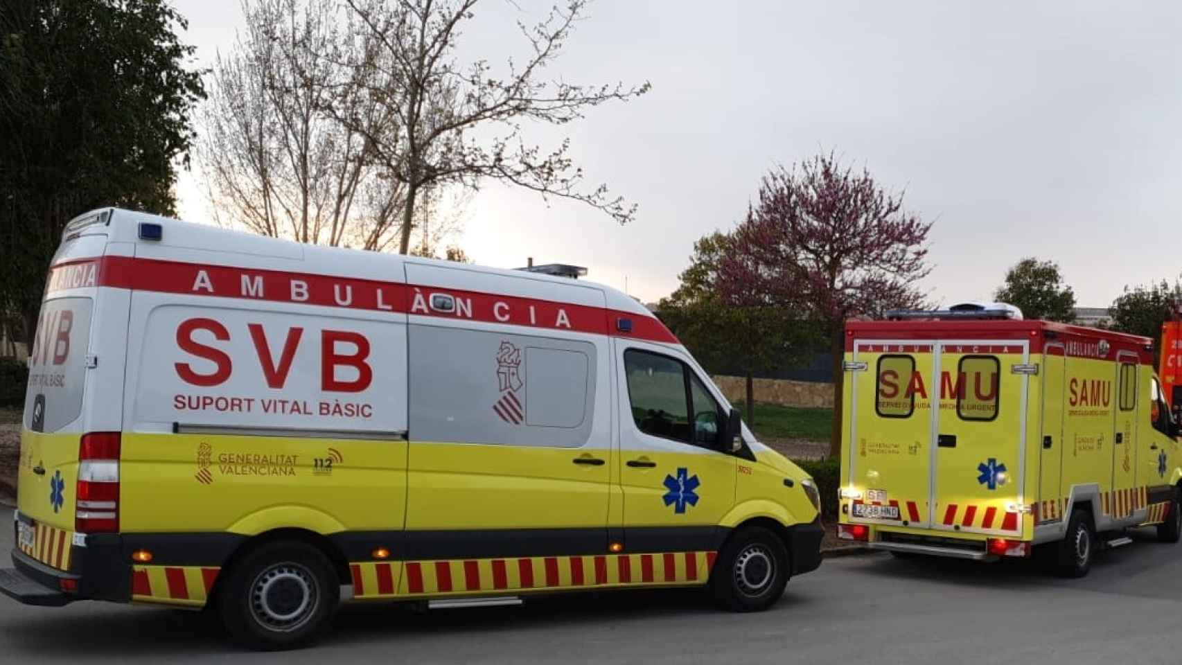 Ambulancias en funcionamiento actualmente en la Comunidad Valenciana.
