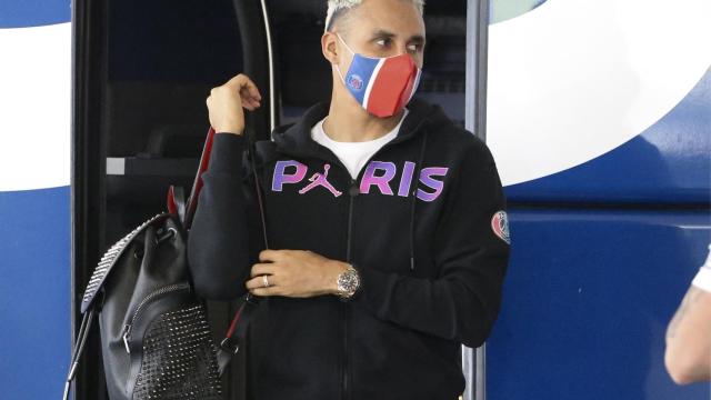 Keylor Navas, antes de un partido con el PSG