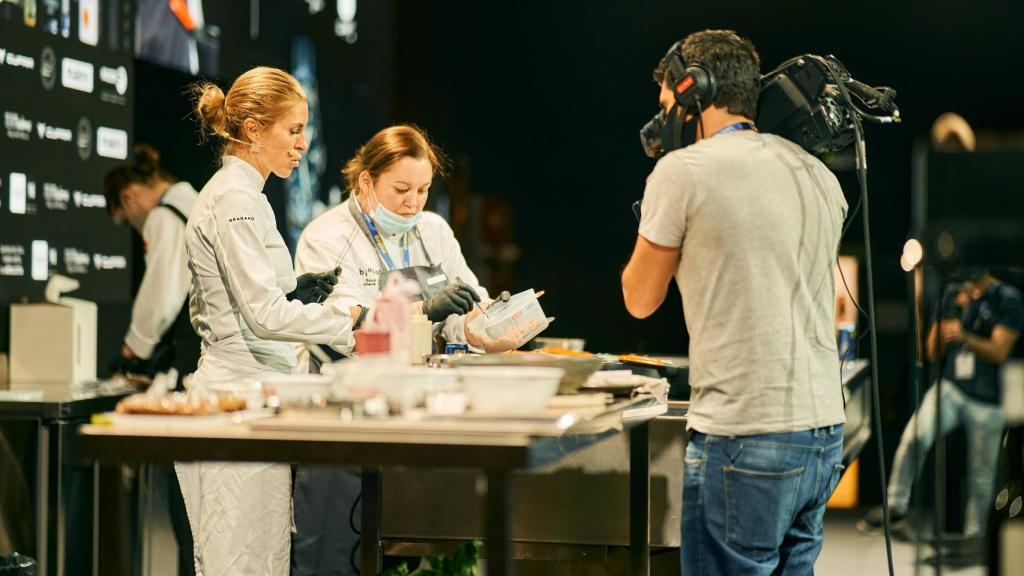 La chef rusa Ekaterina Alekhina en su presentación de Madrid Fusión