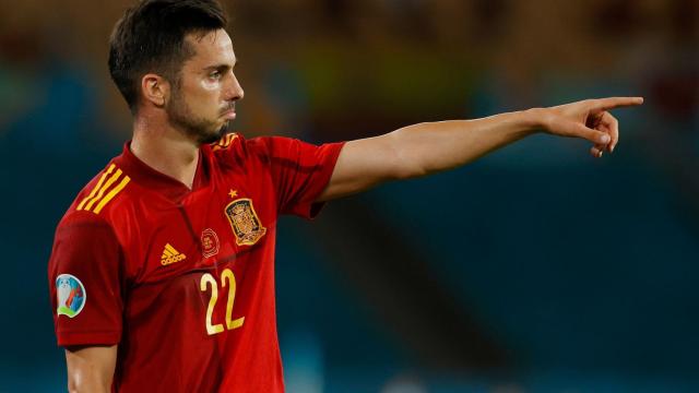 Pablo Sarabia da órdenes a sus compañeros