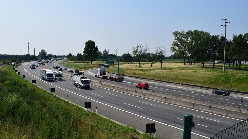 Tramo de una de las autopistas que se ha adjudicado Sacyr en Italia.