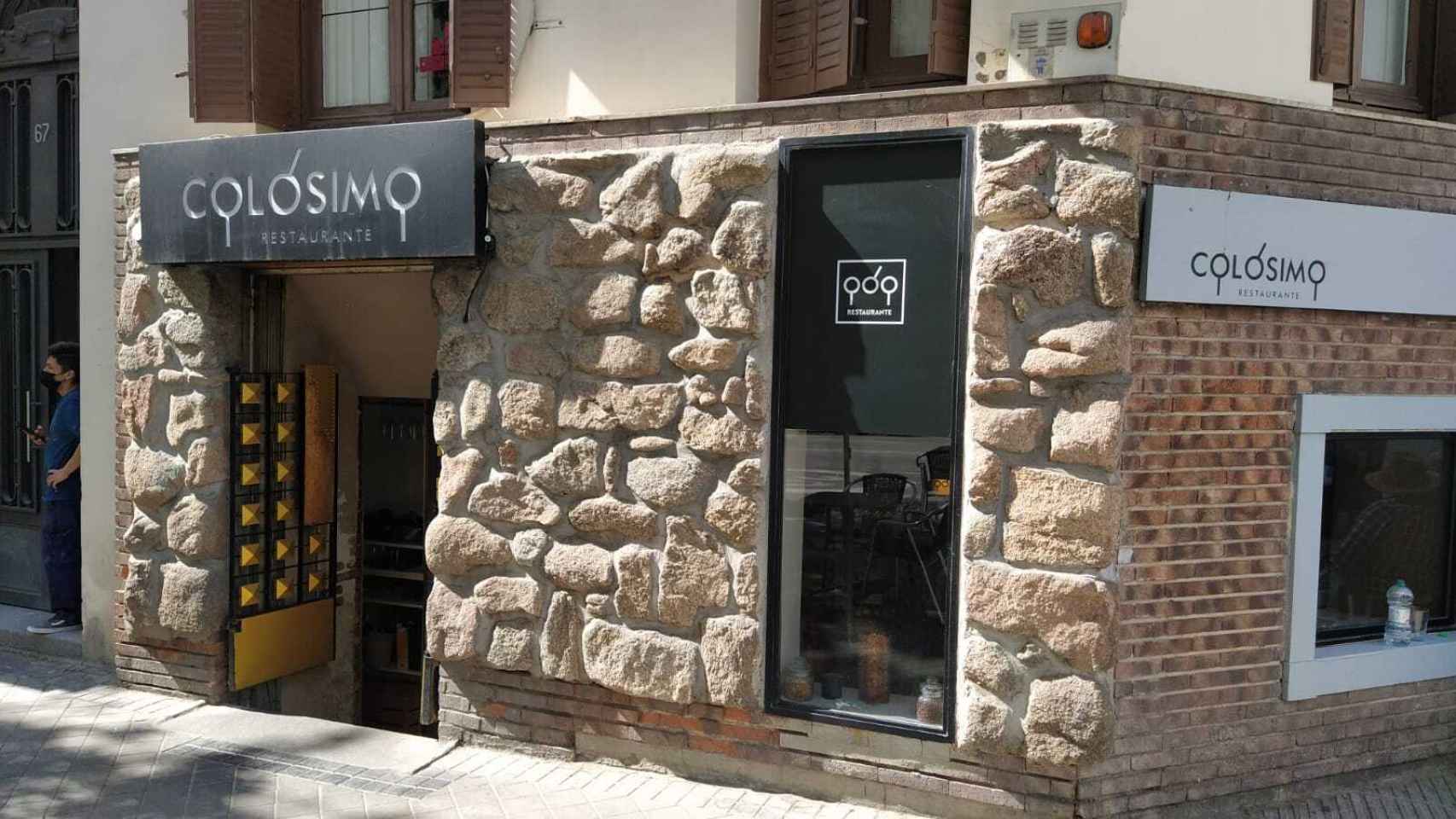 El restaurante Colósimo, situado en el número 67 de la calle de José Ortega y Gasset.