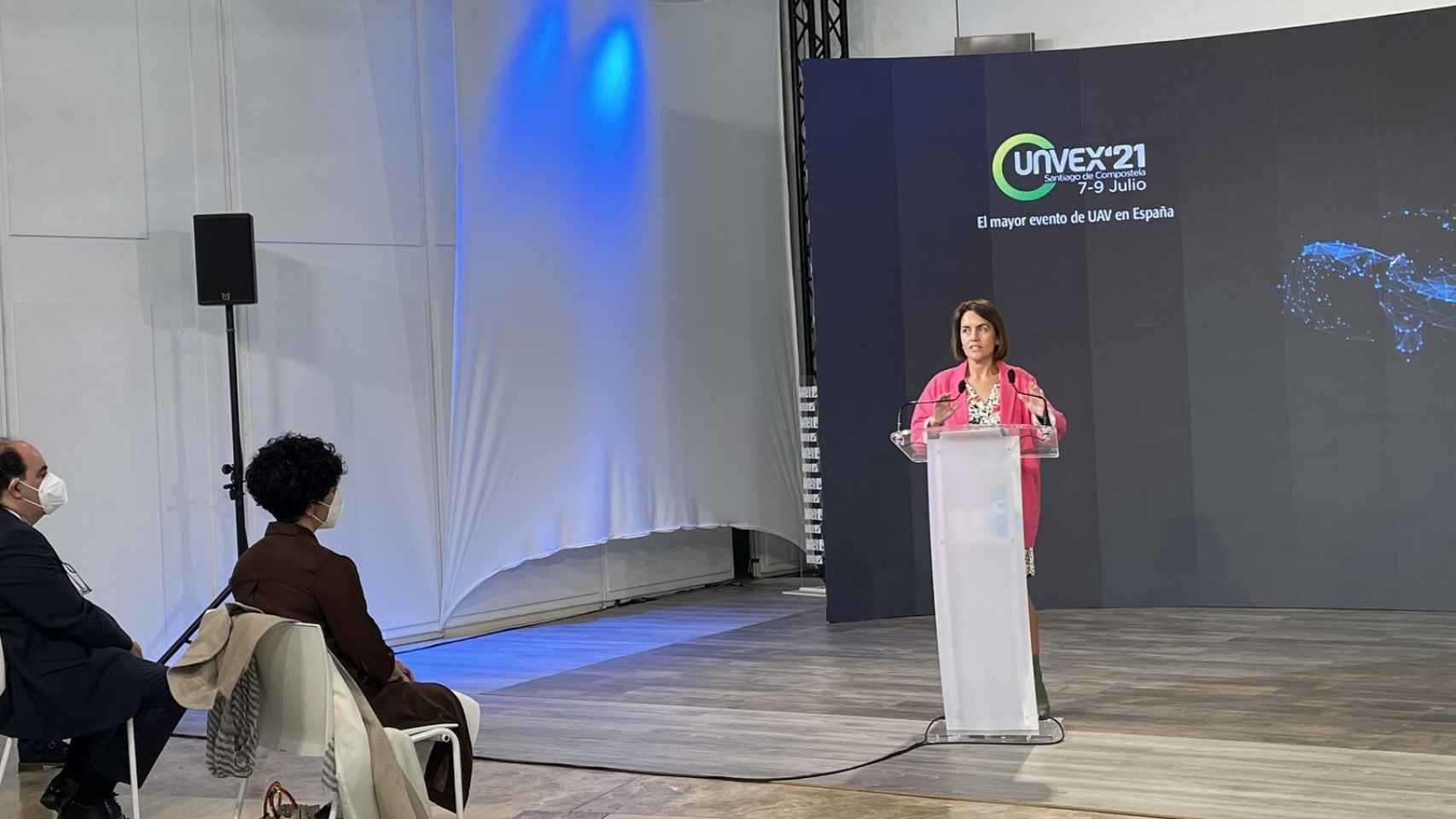 La directora de la Agencia Gallega de Innovación (Gain), Patricia Argerey Vilar, durante la presentación de Unvex 2021.