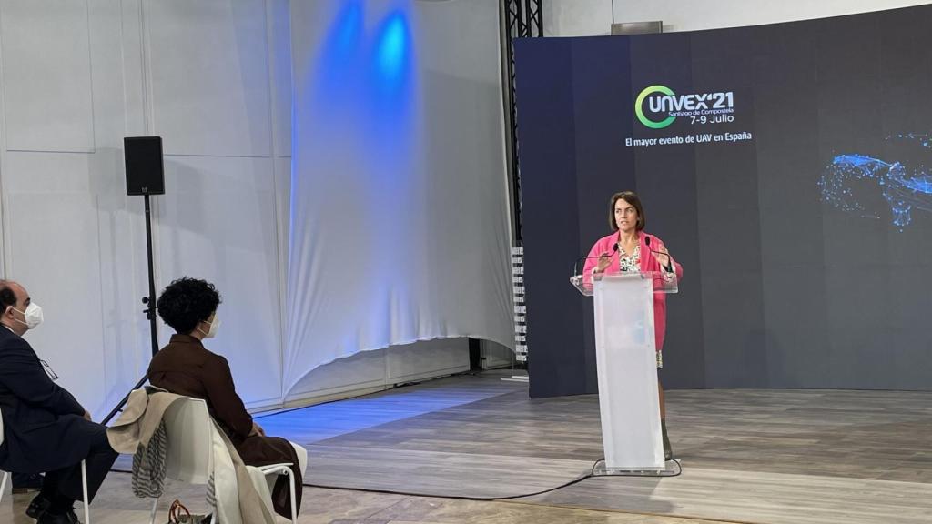 La directora de la Agencia Gallega de Innovación (Gain), Patricia Argerey Vilar, durante la presentación de Unvex 2021.
