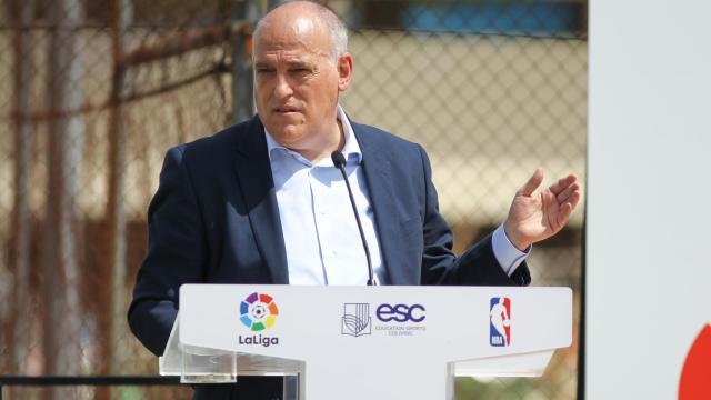 Javier Tebas, durante un acto de LaLiga