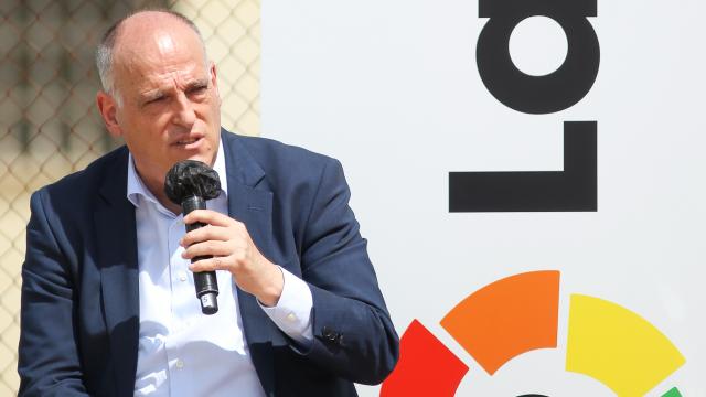 Javier Tebas, durante un acto de LaLiga