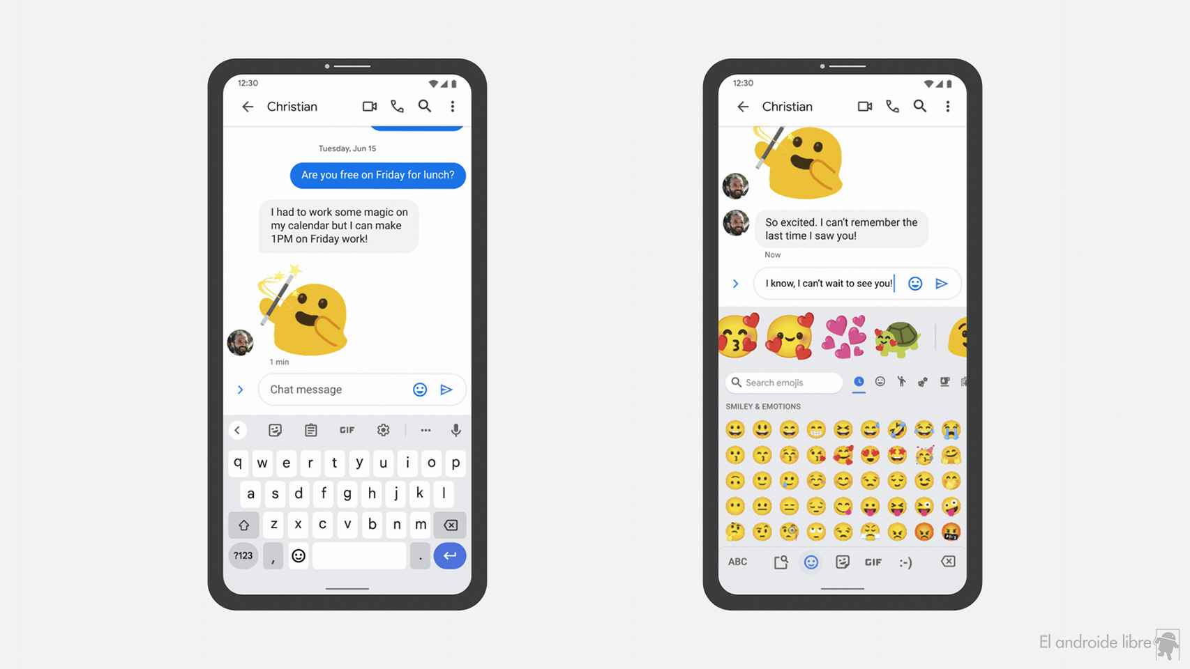 Sugerencias de emojis con Emoji Kitchen en Gboard