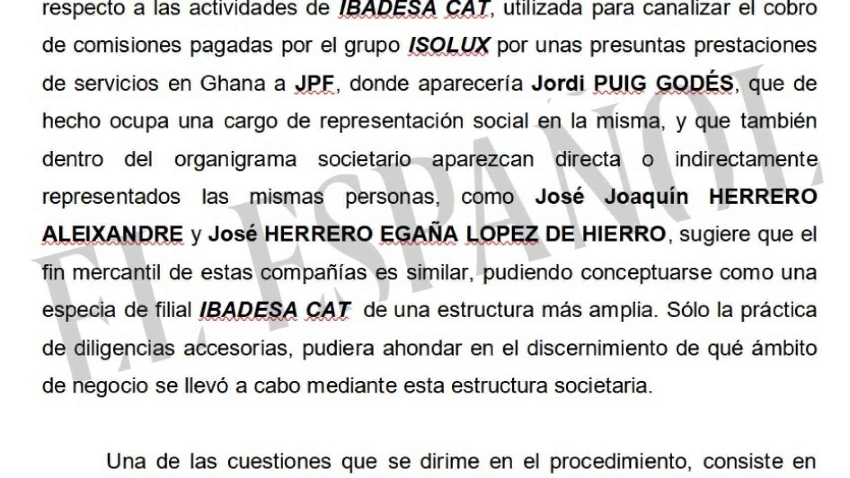 El mensaje de la UDEF dice que la sociedad del marido de Cospedal, Ibadesa Cat, fue utilizada para canalizar el pago de comisiones a Jordi Pujol Ferrusola.