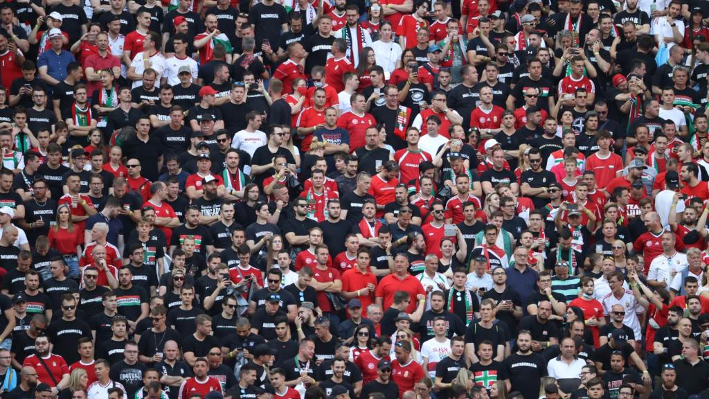 Las gradas del Puskas Arena, las primeras en recibir el 100% de aforo durante la Eurocopa