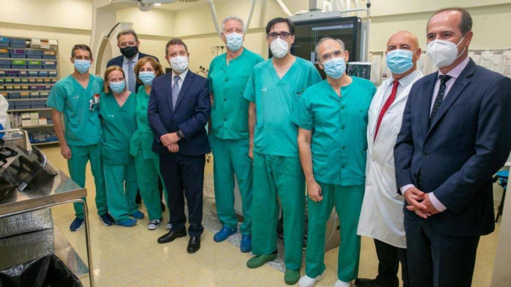 Visita oficial este lunes del presidente de Castilla-La Mancha, Emiliano García-Page, y el consejero de Sanidad, Jesús Fernández Sanz, al Hospital de Guadalajara