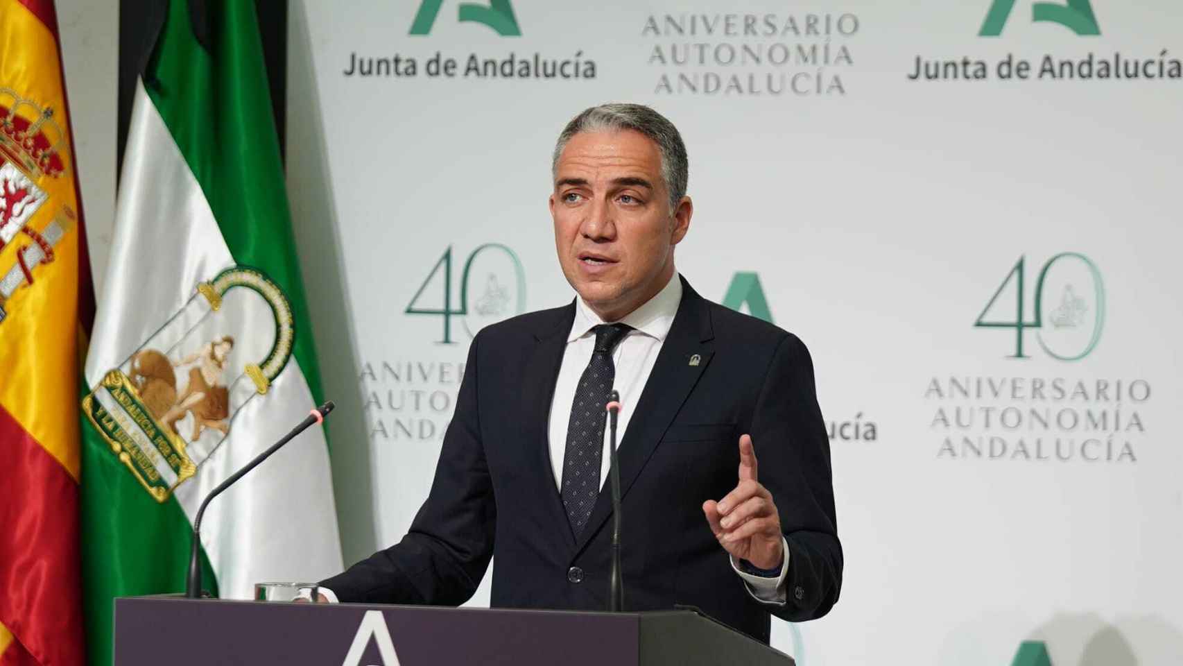 El portavoz del Gobierno andaluz, Elías Bendodo.