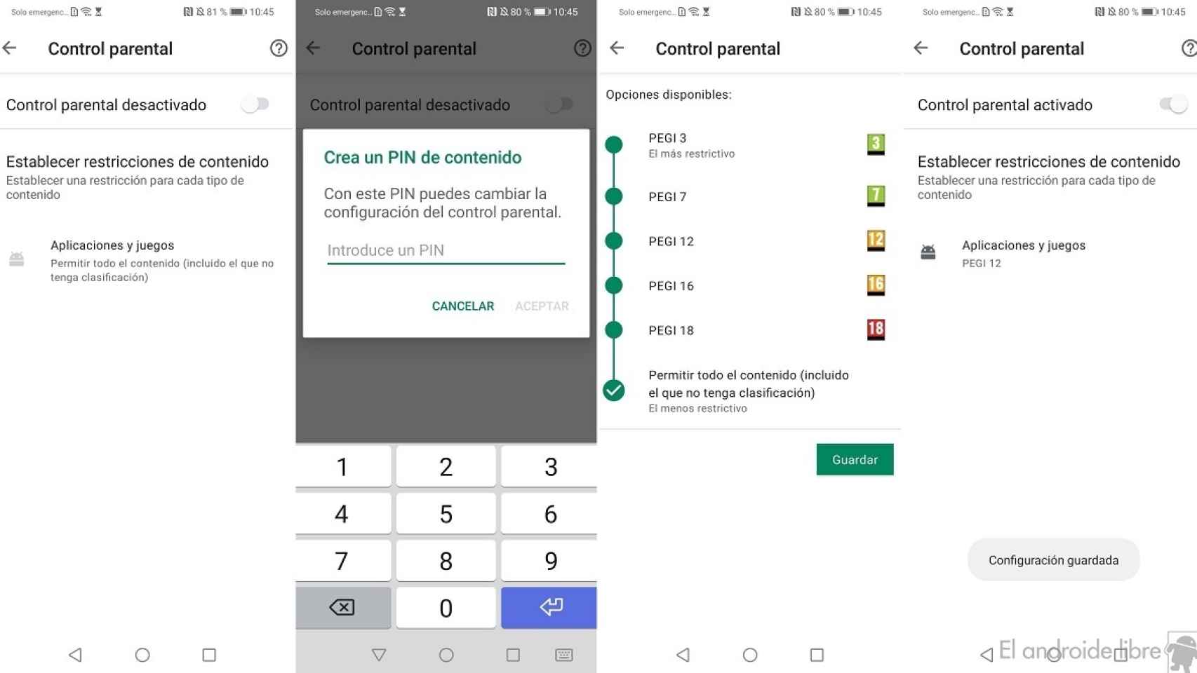 Play Store bloquear apps