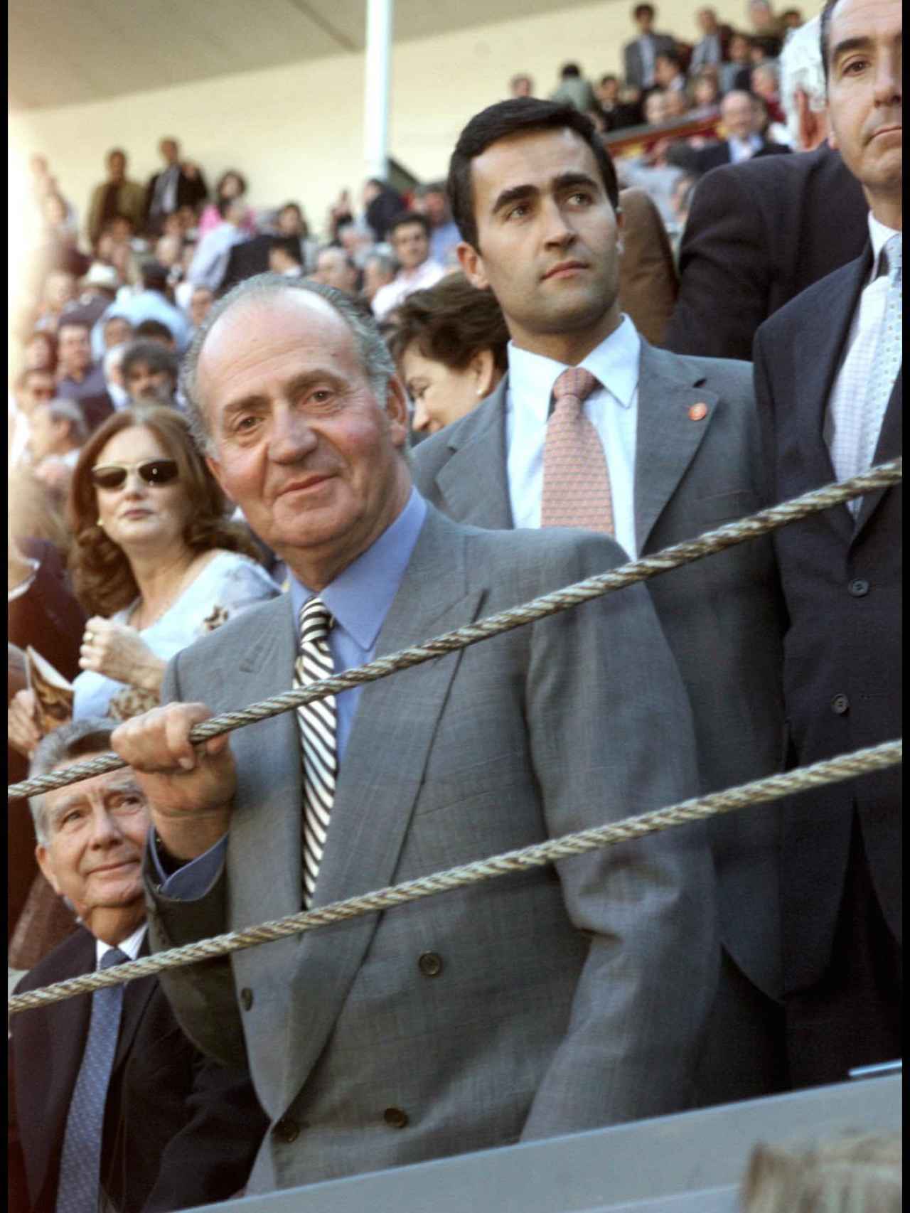 El rey Juan Carlos, en una imagen captada en Las Ventas en 2002.