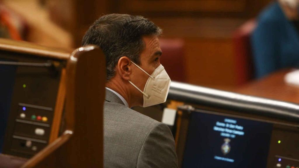 Pedro Sánchez, presidente del Gobierno, en el Congreso de los Diputados.