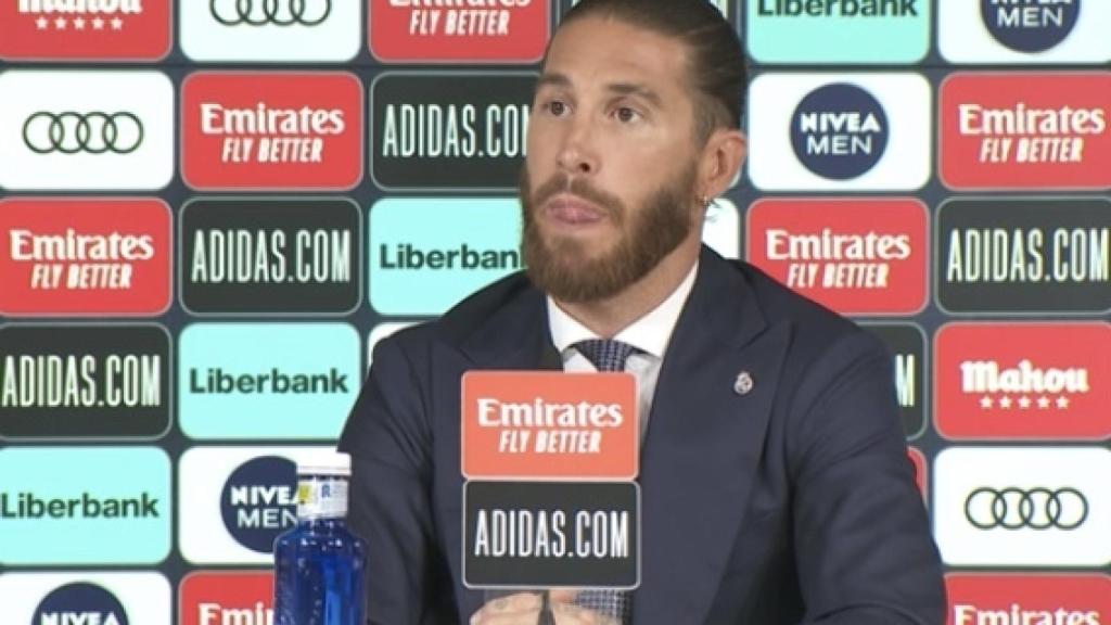 Sergio Ramos en rueda de prensa