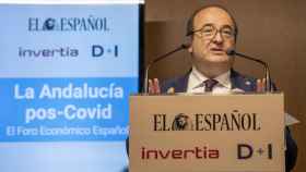 Miquel Iceta, ministro de Política Territorial y Función Pública, en la clausura del Foro Económico Español 'La Andalucía pos-Covid'.