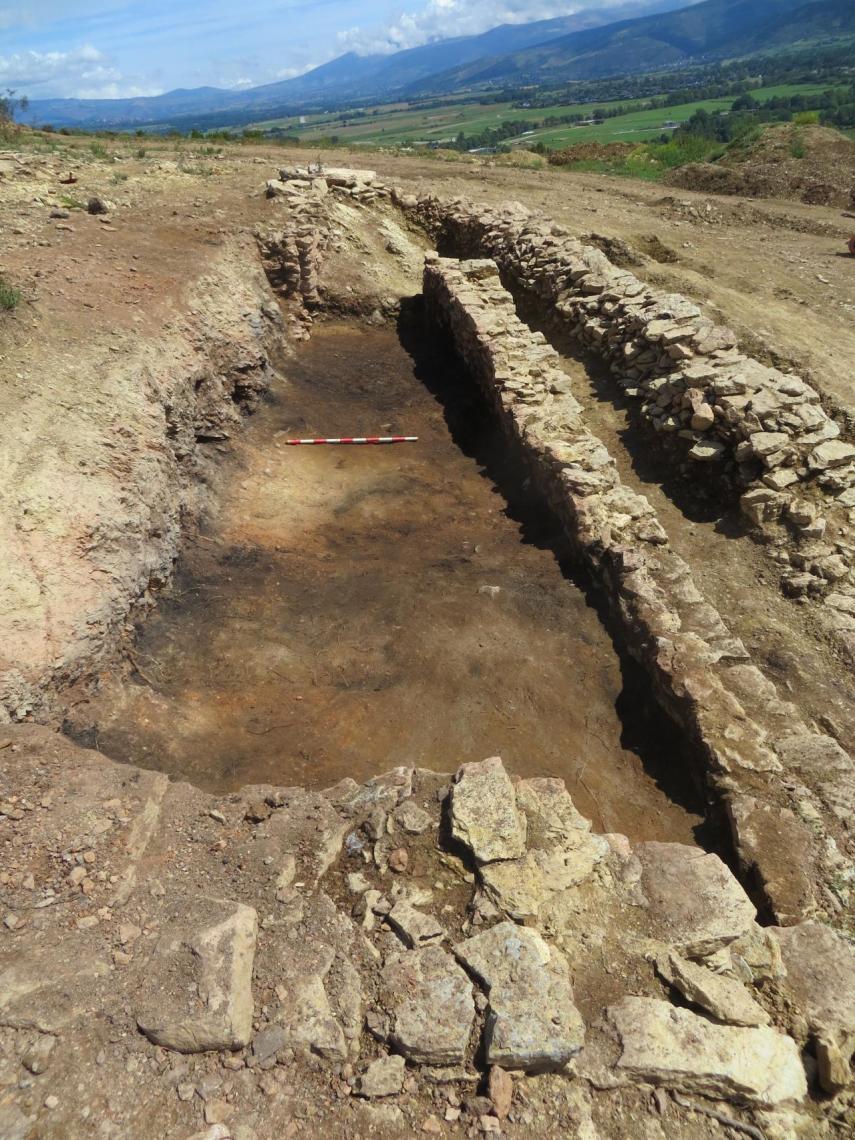 Imagen del llamado edificio D de Baltarga durante su excavación.