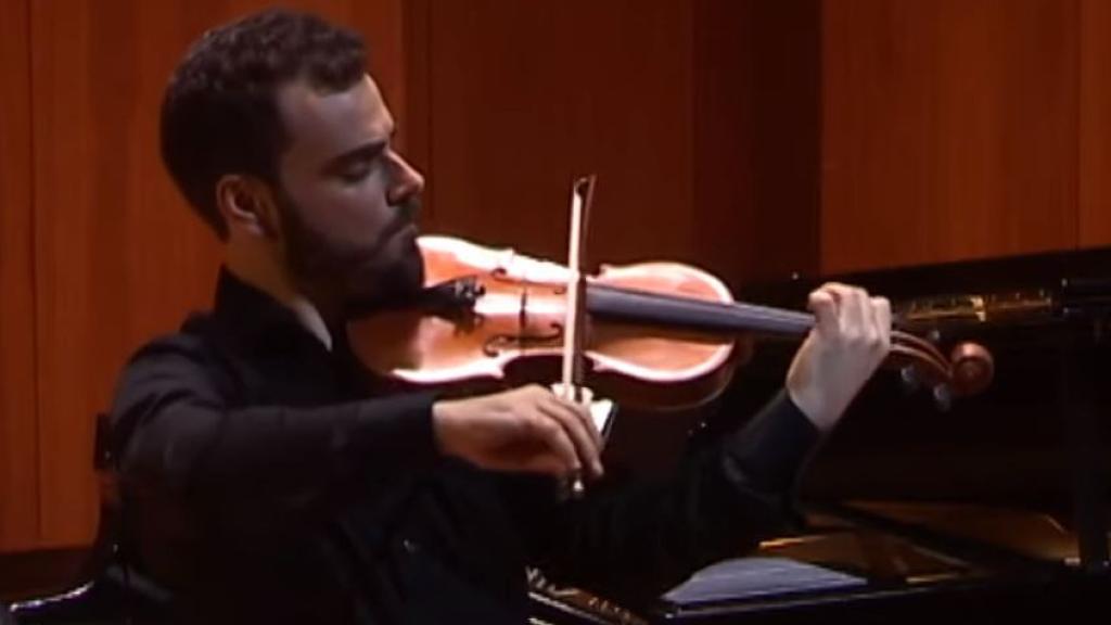 Pablo Díaz durante un concierto.