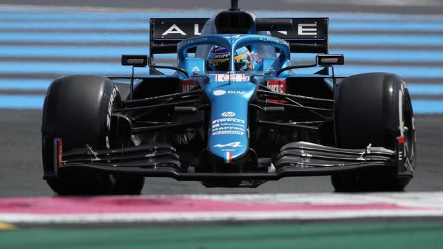 Fernando Alonso en el circuito Paul Ricard en el GP de Francia