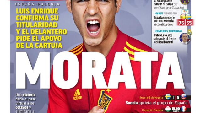 La portada del diario MARCA (19/06/2021)