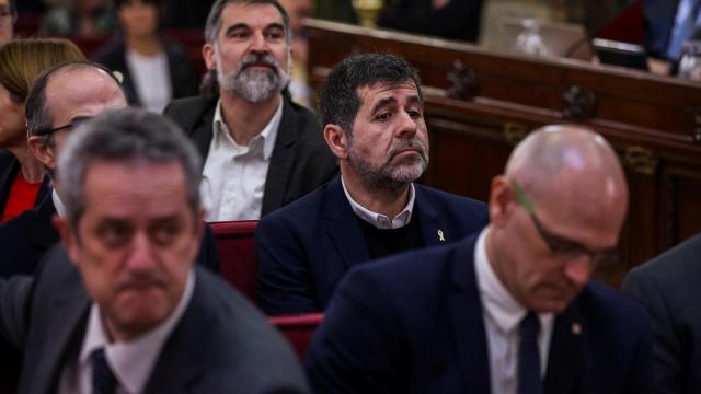 Varios condenados del procés, durante el juicio.