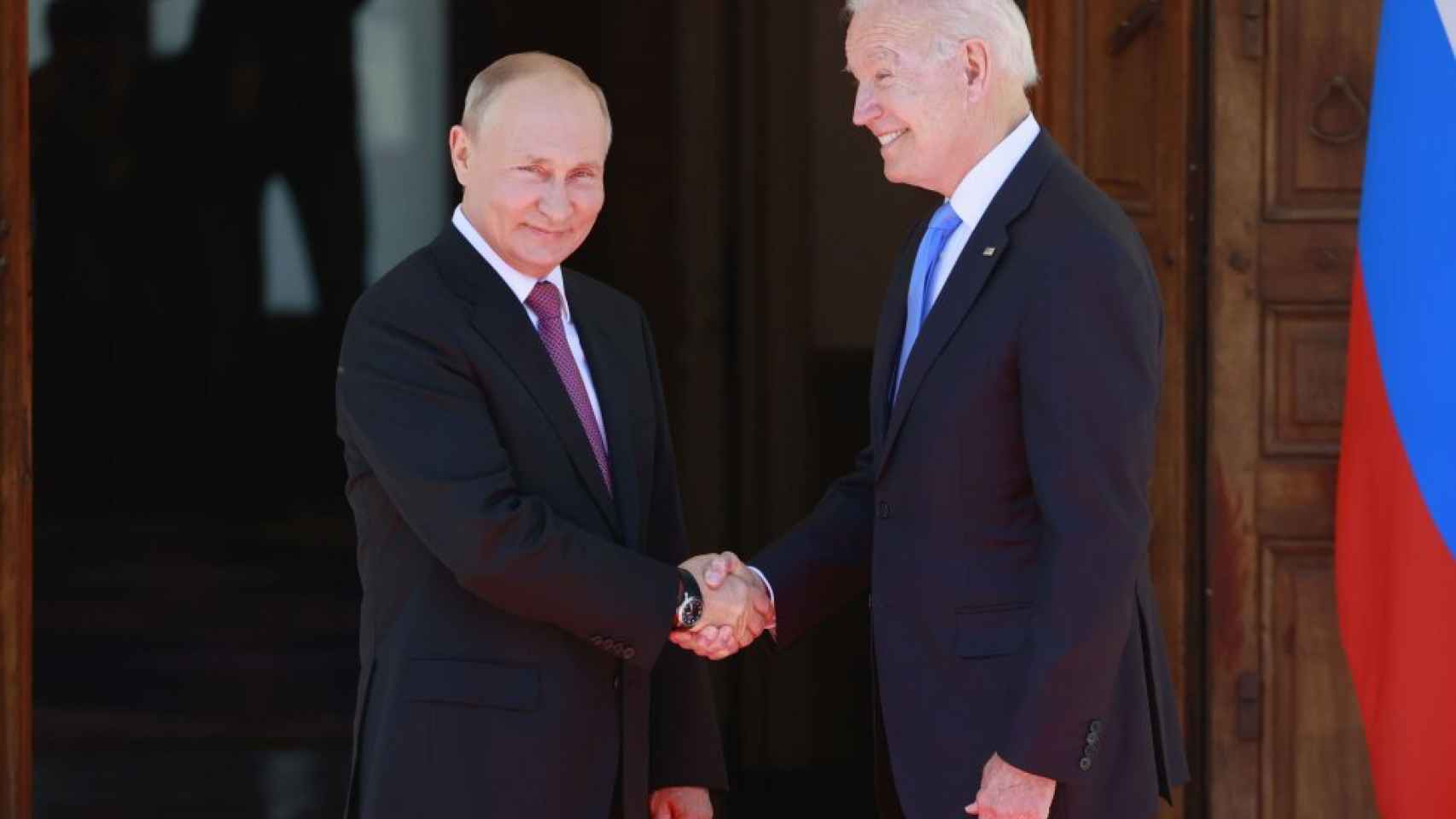 Vladimir Putin y Joe Biden, la pasada semana.