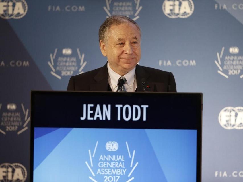 Jean Todt, presidente de la FIA