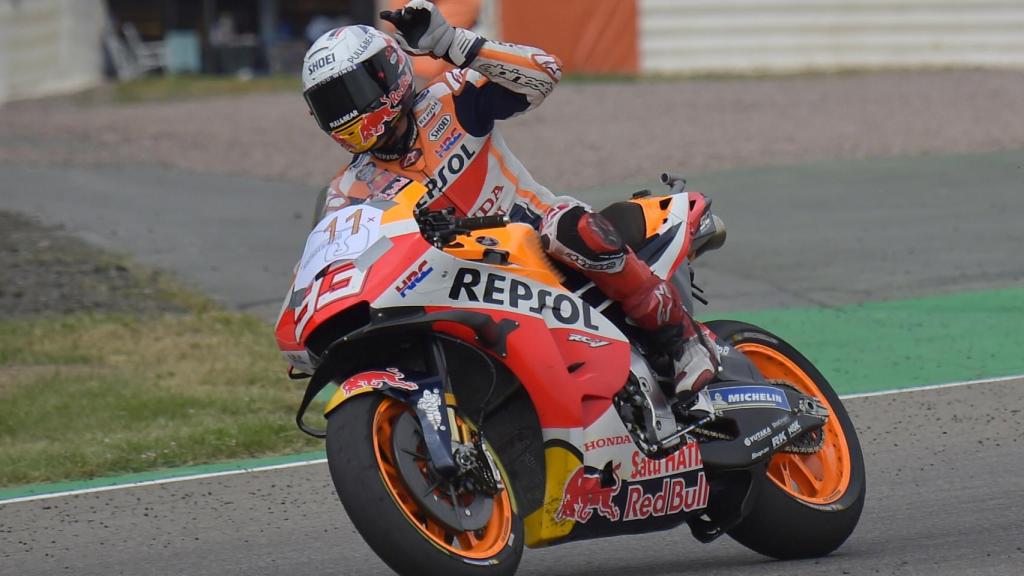 Marc Márquez durante el GP de Alemania