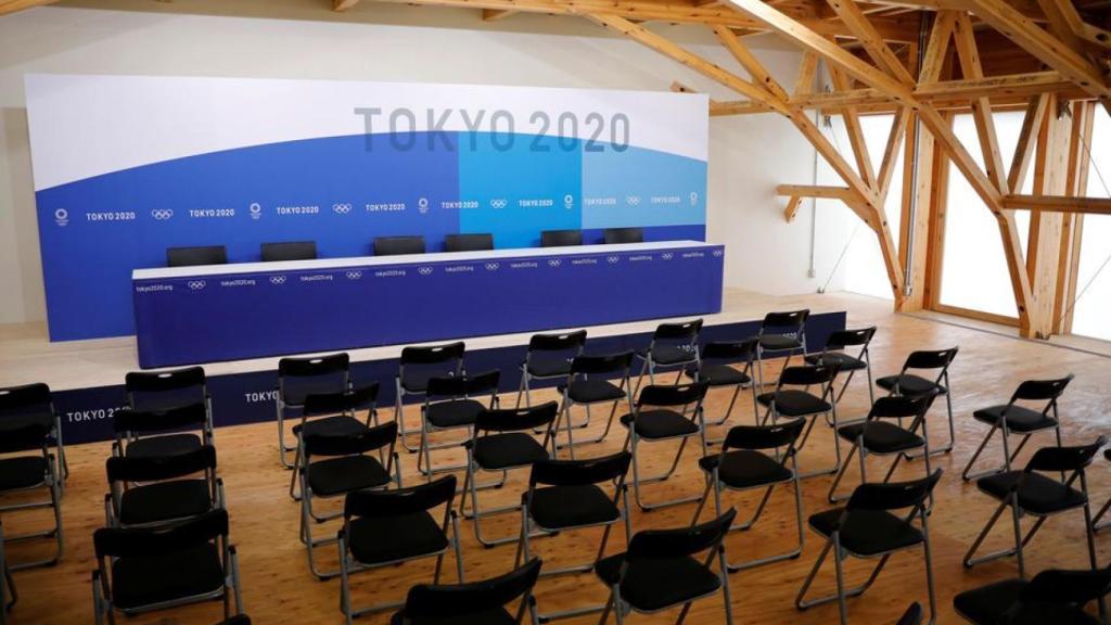 Sala de prensa de la Villa Olímpica de Tokio 2020