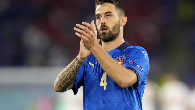 Leonardo Spinazzola, en un partido de la selección de Italia en la Eurocopa 2020