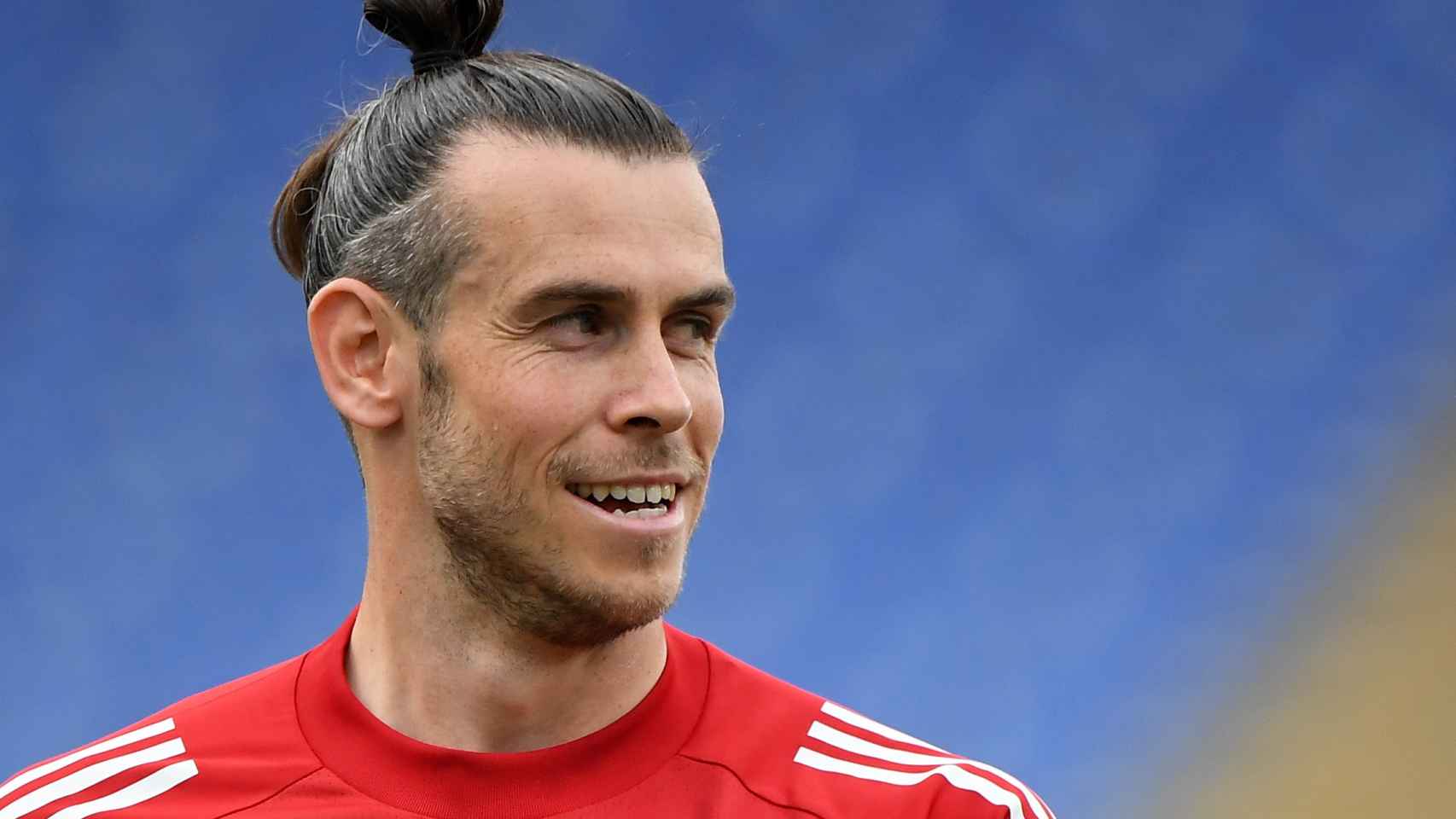 Gareth Bale, con la selección de Gales en la Eurocopa 2020