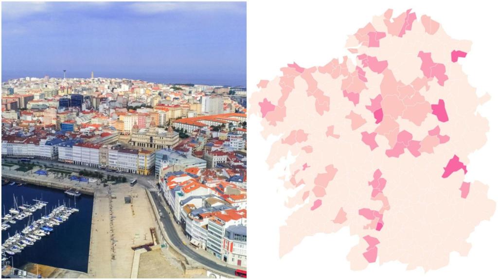 Covid: Los pueblos y ciudades más afectados de Galicia