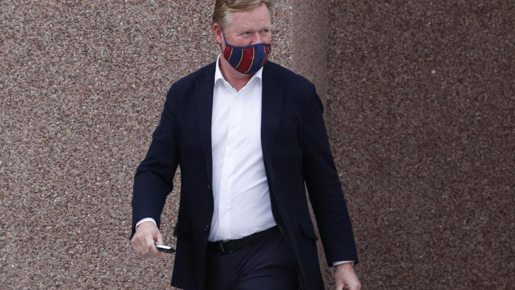 Ronald Koeman en las oficinas del Barça